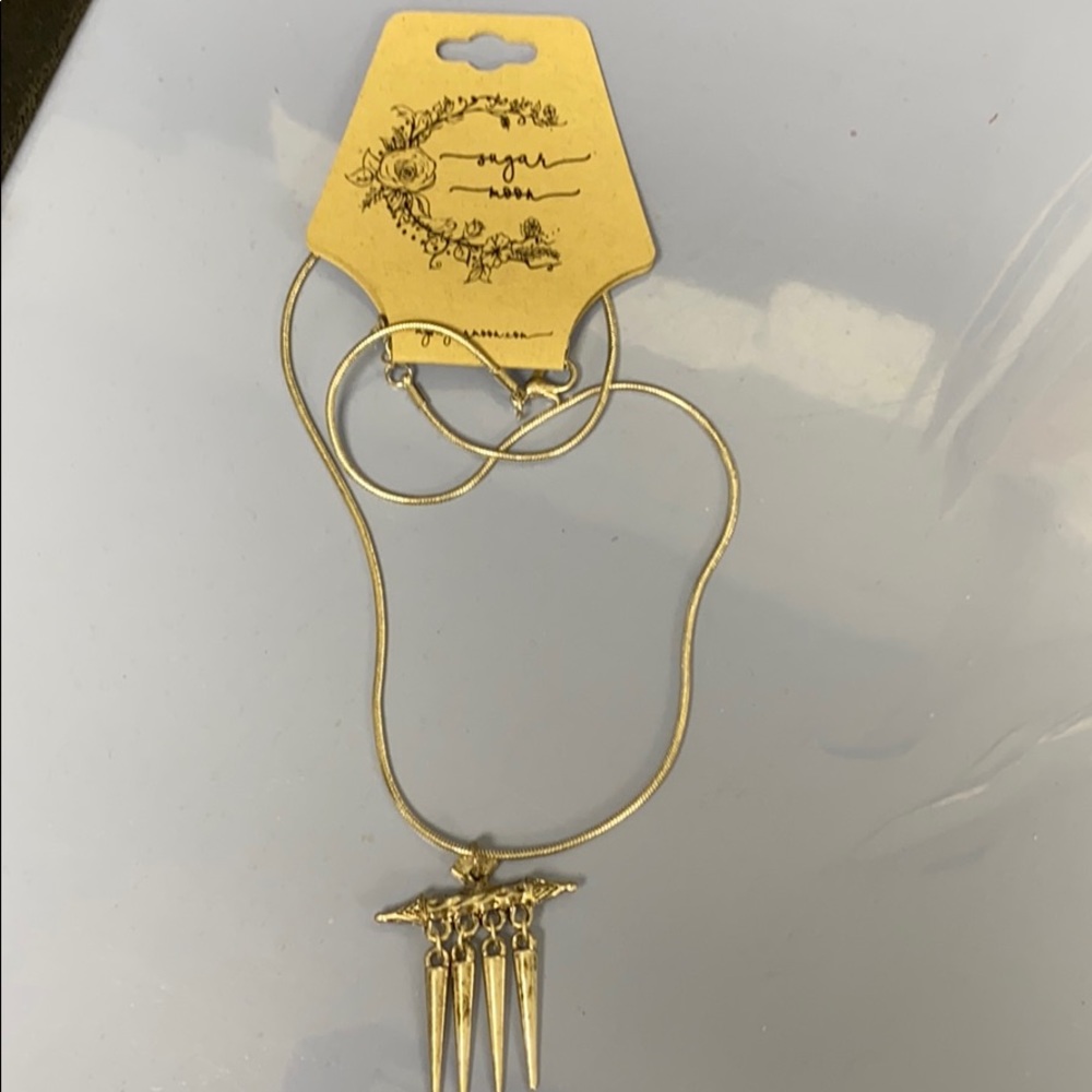 Stirling Silver necklace with Boho pendant
